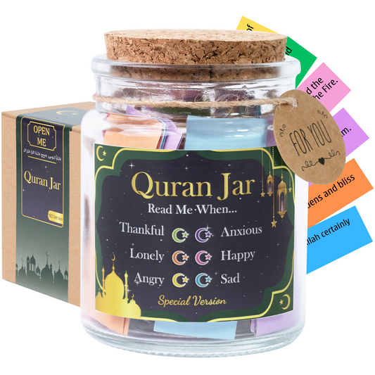 The Quran Verse Jar: Six colors for 6 Emotions