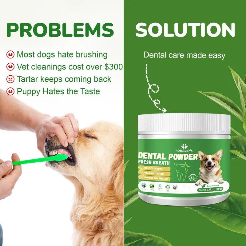 Nuvori Dental Health Powder for Dogs - Chicken Flavor